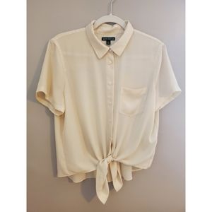 J Crew tie front shirt